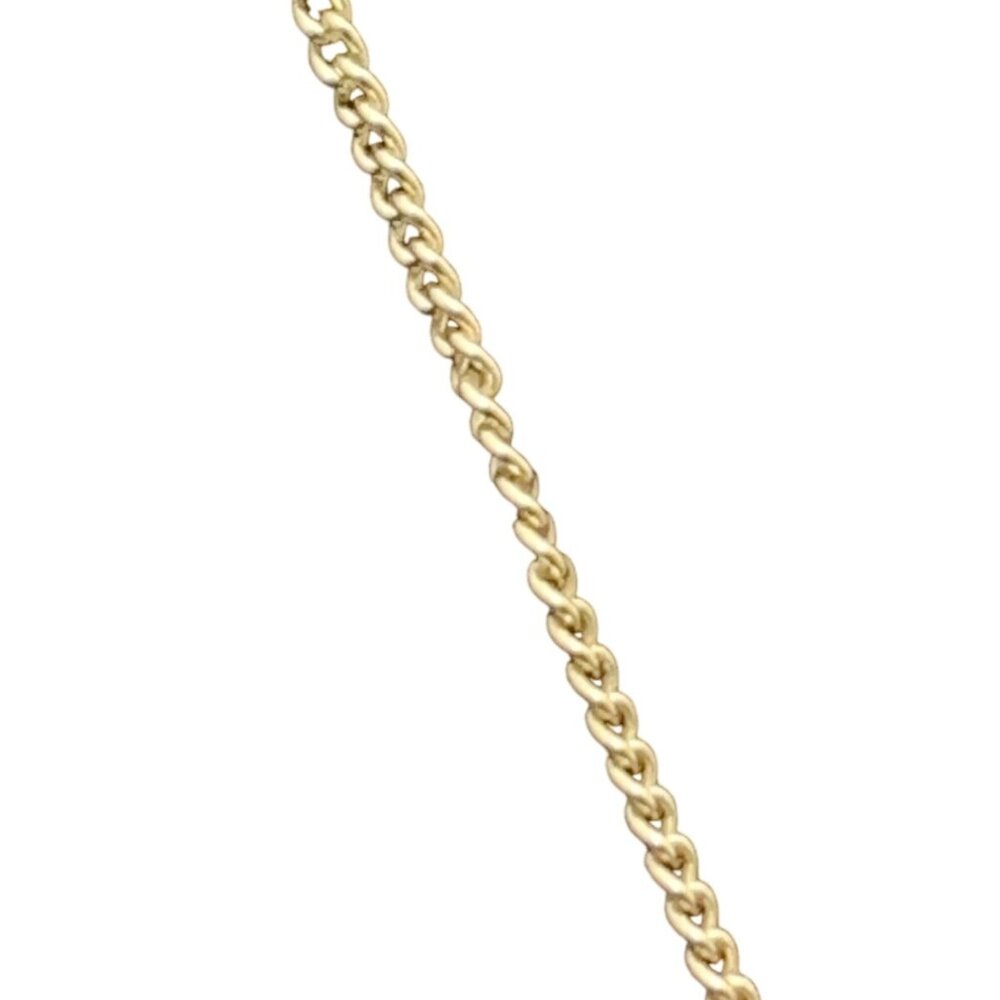 Avon Gold Tone Birth Flower Printed Pendant Necklace September (1701) - Picture 4 of 6